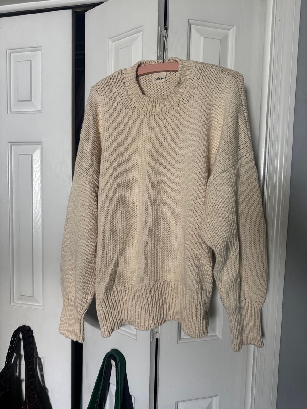 BaBaa Cream Cotton Sweater - no16 Natural - Picture 3 of 7